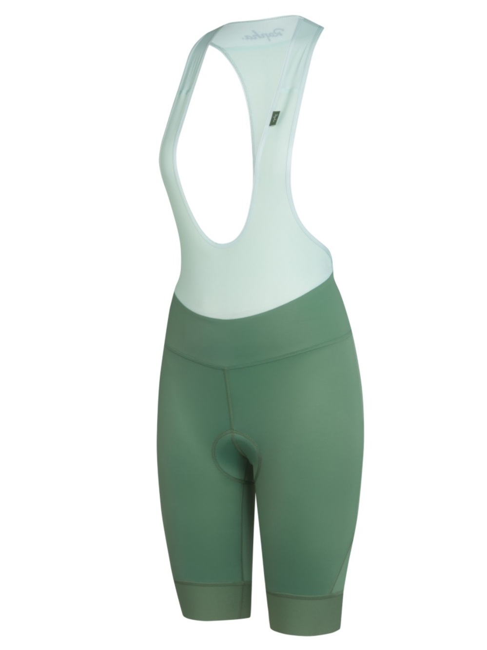 Rapha green two tone detachable cycling bib shorts
